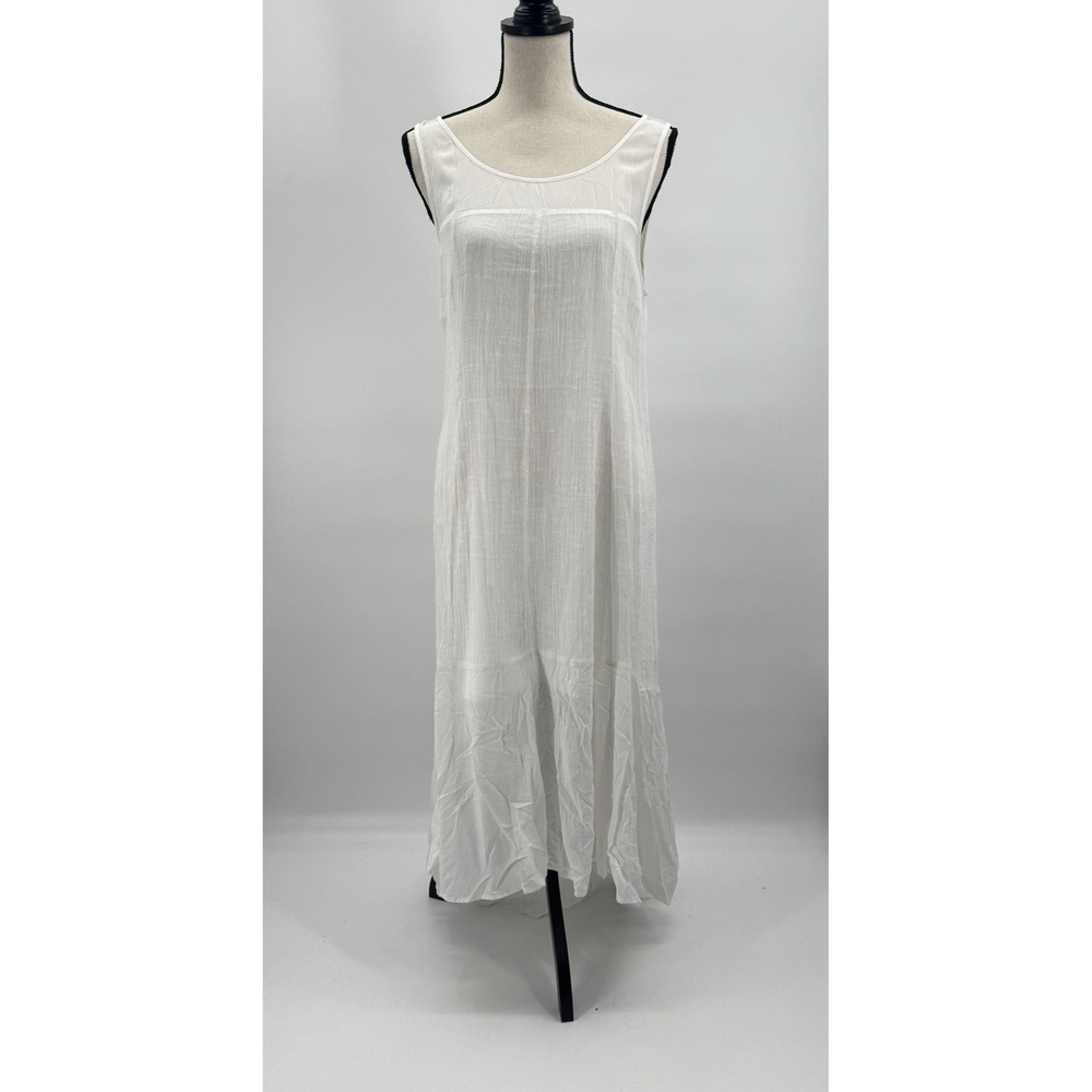 Leifsdottir Maxi Dress Medium Asymmetrical Drop Waist Bridal Gown Beach Wedding